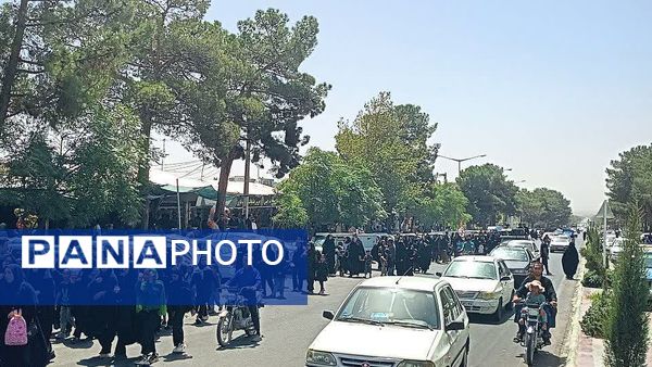 مراسم تشییع نمادین پیکر امام رضا (ع) در کاشمر