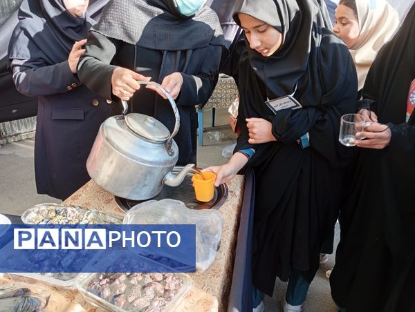 مراسم شهادت حضرت زهرا(س) در مدرسه سمیه کاشمر