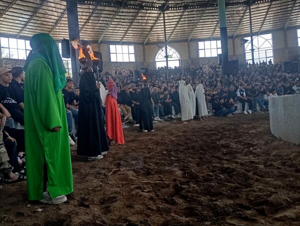 آیین سنتی شبیه خوانی اربعین حسینی در احمدآباد میانجلگه