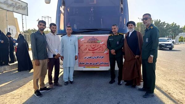 اعزام بیش از ۸۰ دانش‌آموز دختر از لیردف و جاسک به مناطق عملیاتی جنوب