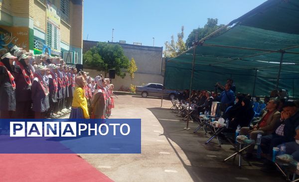 افتتاحیه آموزشگاه  سه کلاسه  دبستان دخترانه شهید نصرآبادی فیض آبادنیشابور 