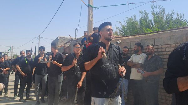 مراسم عزاداری و زنجیر زنی شهادت امام حسن مجتبی(ع) و رحلت پیامبر اکرم (ص) در  روستای کفکی خراسان رضوی