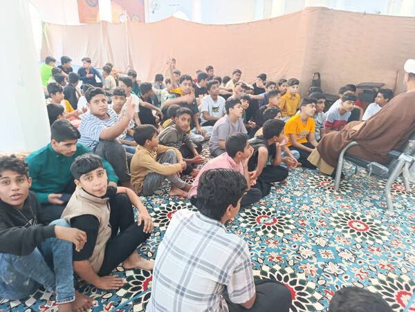 مراسم اعتکاف دانش‌آموزی در مسجد نور سندرک