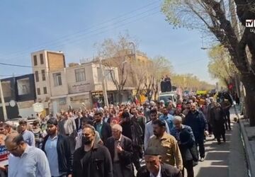 برگزاری راهپیمایی روز جهانی قدس در فریدونشهر 