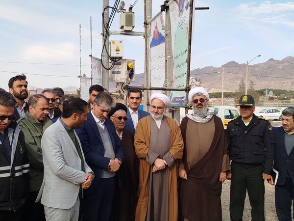 آیین افتتاحیه برق و گودبرداری نهضت ملی مسکن سایت دانشگاه بلوار پیام نور شهرستان کاشمر 