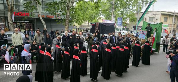 رژه باشکوه دختران معصومی شهرستان گرگان