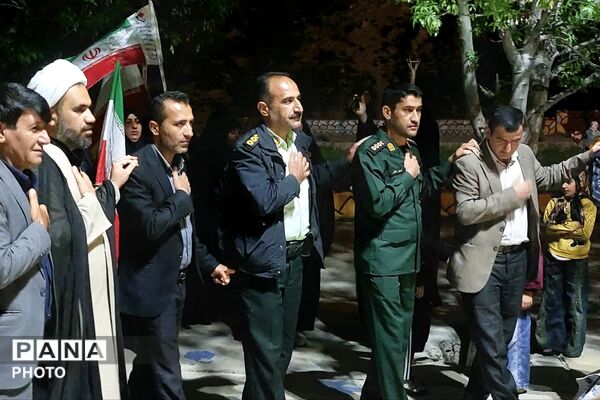 حضور حماسی مردم شهر قلعه رئیسی در گلزار مطهر شهدای گمنام 