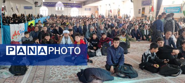 برگزاری همایش بزرگ بسیج در مصلی امام خامنه‌ای شیروان