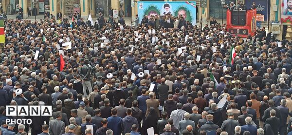 تشییع پیکر مطهر دو سردار پر افتخار استان در آخرین پنجشنبه سال