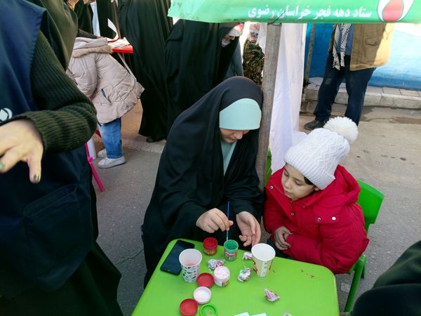 جشن خیابانی میلاد بقیة الله الاعظم (عج) در شهرستان نیشابور