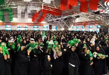 برگزاری مراسم شیرخوارگان حسینی در سالن گلستان شهدای اصفهان 