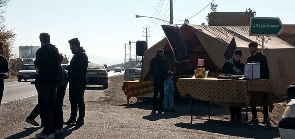 عزاداری فاطمی با حضور شهید گمنام در روستای ورجان قم