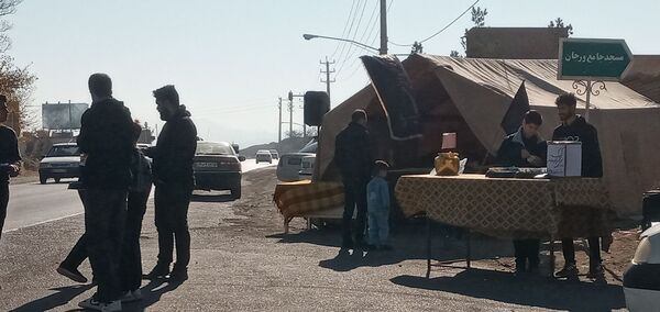 عزاداری فاطمی با حضور شهید گمنام در روستای ورجان قم