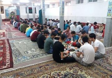 مراسم معنوی اعتکاف دانش‌آموزی پسران مدارس ملایر