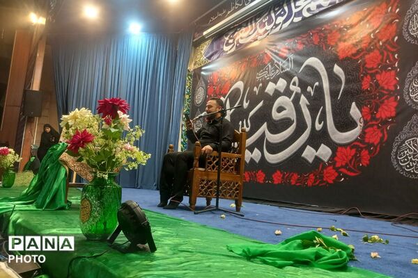 سفره‌ روضه حضرت رقیه (س) در صحن مطهر امامزاده جعفر بن موسی الکاظم (ع) پیشوا
