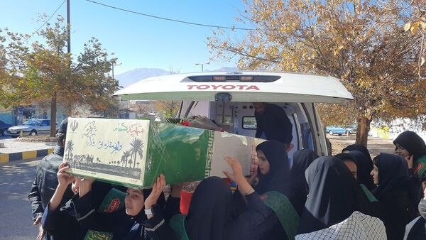 آیین استقبال از شهید گمنام در ناغان 