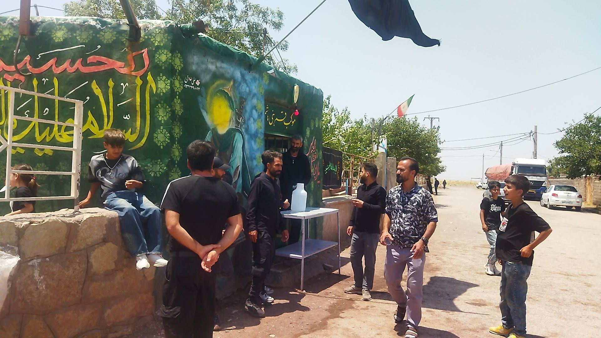موکب قمر بنی هاشم روستای حسن آباد بلهر در روز عاشورای حسینی 