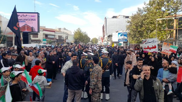 مراسم راهپیمایی ۱۳ آبان‌ ماه سال ۱۴۰۳ در شهرستان قائمشهر