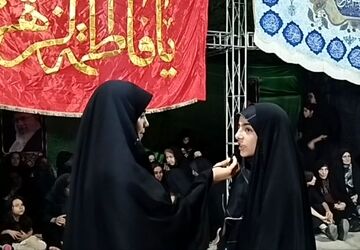 مراسم عزاداری محرم با حضور پر شور دانش آموزان 