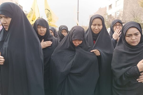 تشییع پیکر شهید مدافع حرم رضا مرادی در باقرشهر 