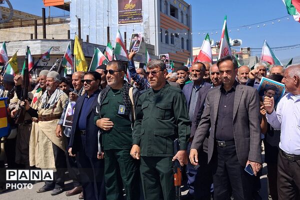 میزبان بغض‌های آسمانی، سوگواری مردمان باشتی در مراسم اربعین قائد امت