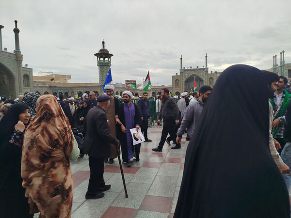 راهپیمایی 13 آبان در قم