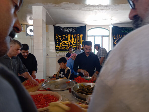 دسته عزاداری شهر جعفریه قم در سالروز شهادت امام جعفر صادق(ع)