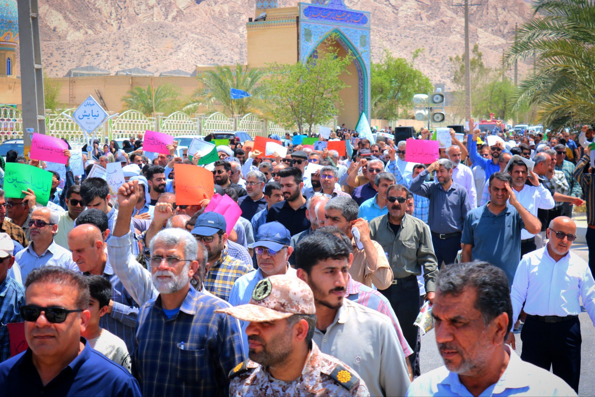 فریاد «مرگ بر اسرائیل» در لامرد طنین انداز شد