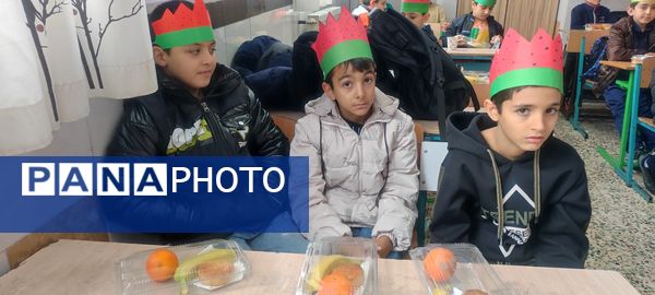 جشن یلدایی در مدرسه شهدای فرهنگی شهرستان شیروان