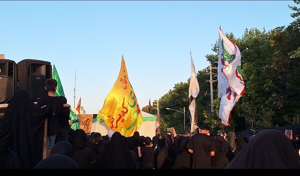 آیین خیمه سوزان عصر عاشورا در مشهد