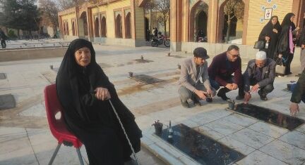 جشن پدران آسمانی در گلزار شهدای شهر زیارت