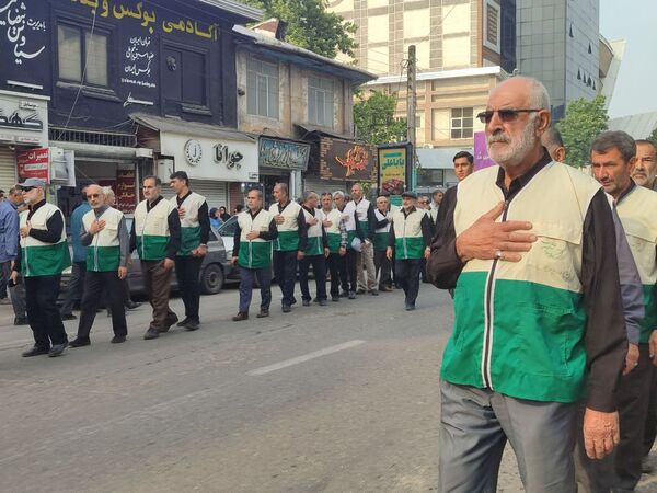 دسته عزاداری سیدالشهداء خدمت در قائمشهر