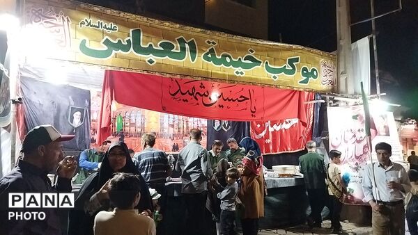 گذری بر فعالیت موکب خیمه العباس  در شصت و هفتمین شب از اجتماعات مردمی نیشابور
