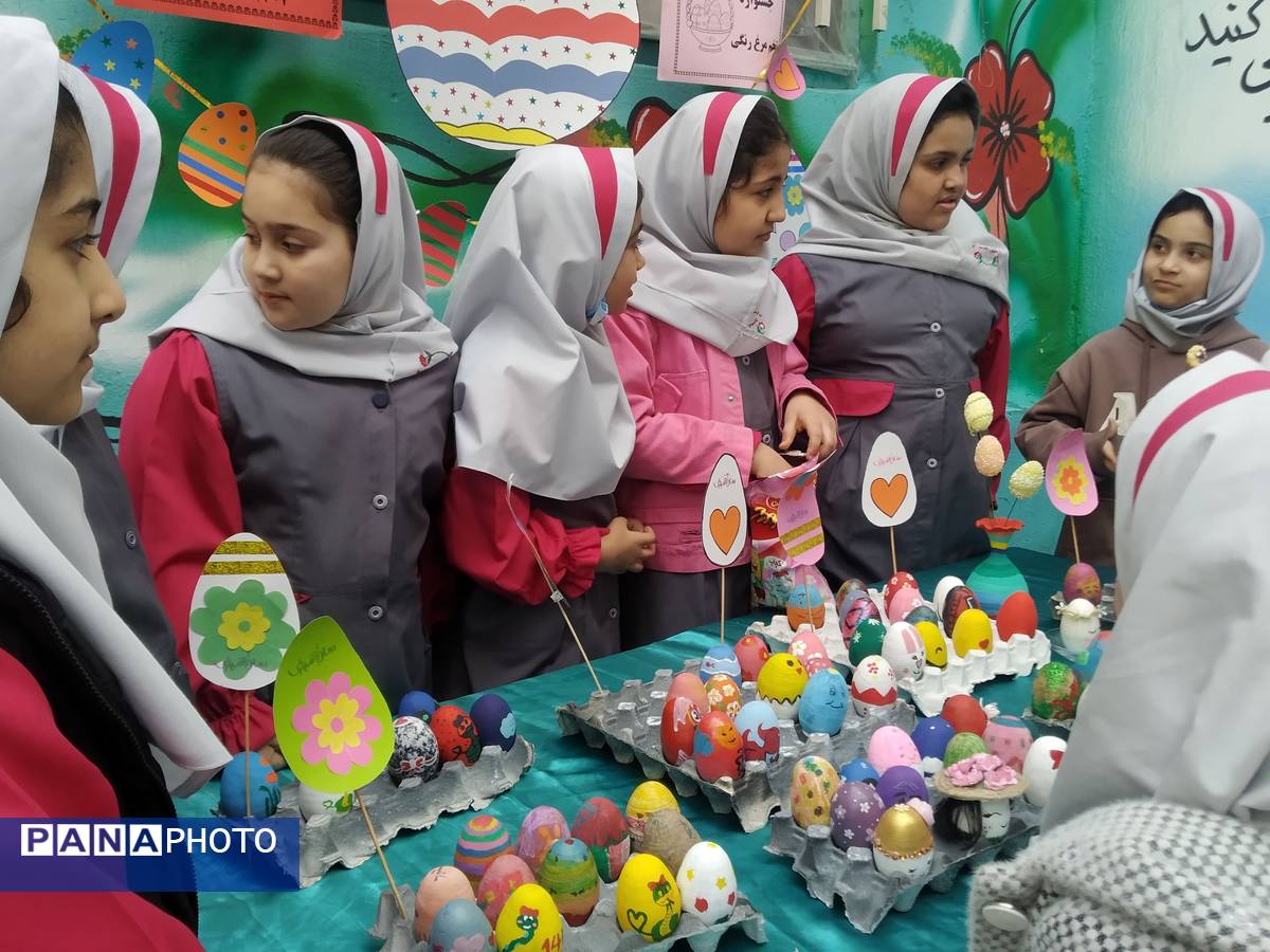 برگزاری جشنواره تخم مرغ رنگی در آموزشگاه دخترانه سارا،ملارد