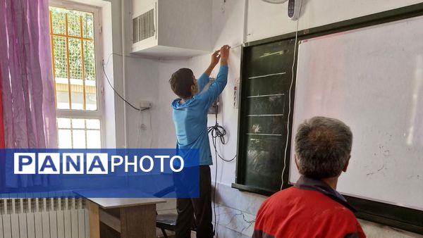 آماده‌سازی دبستان خاکشور مشهد به‌مناسبت آغاز سال تحصیلی