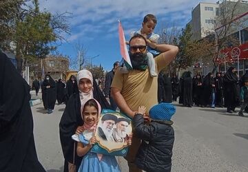 خروش مردم انقلابی و روزه‌دار قوچان در روز جهانی قدس 