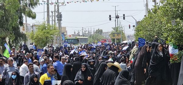 راهپیمایی خشم و نصر در سراسر استان کرمان