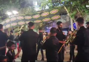 مراسم  عزاداری و سینه زنی و زنجیر زنی در منطقه رهنان