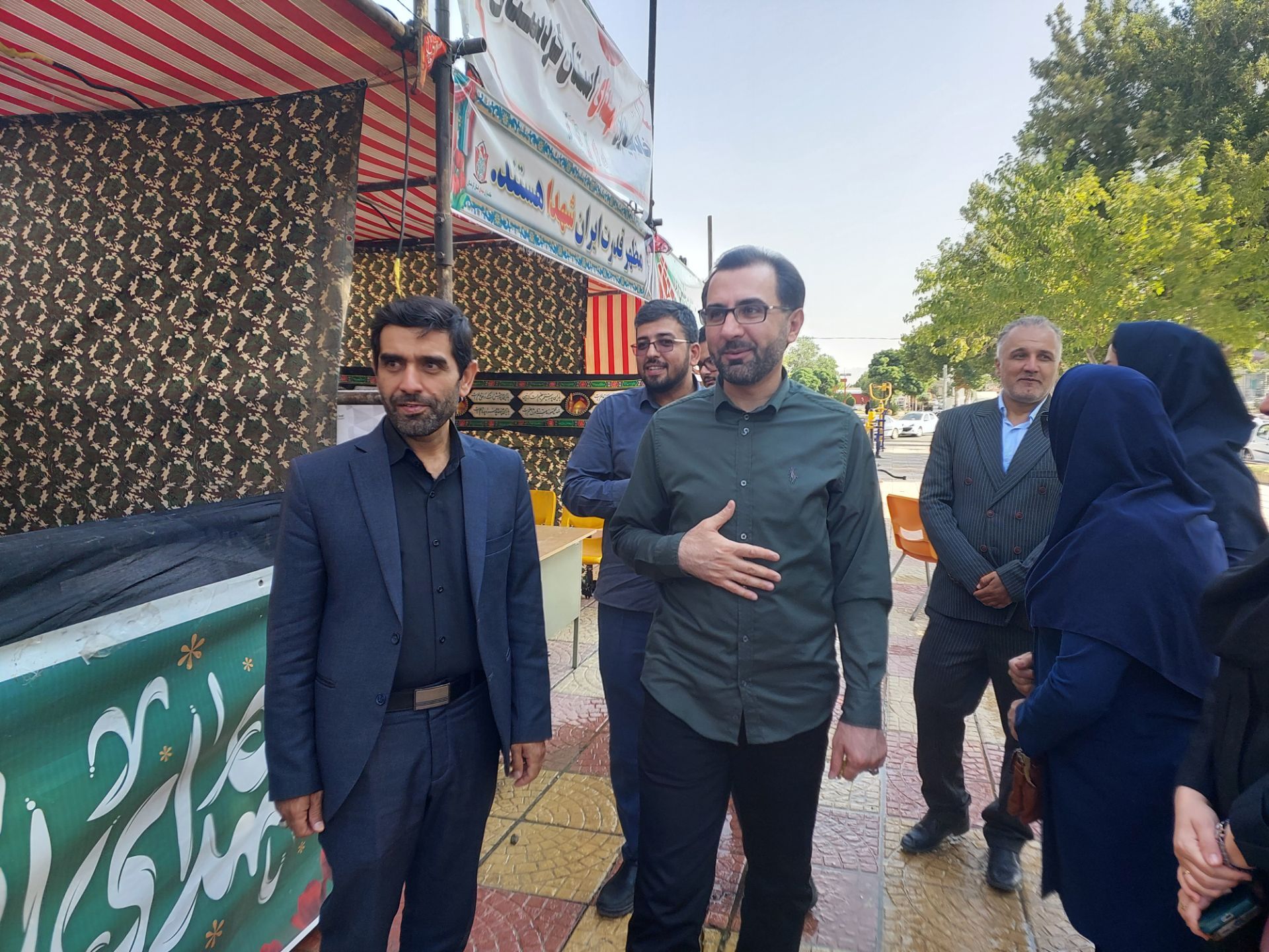 بازدید قائم مقام رئیس سازمان دانش‌آموزی از موکب اربعین در سنندج