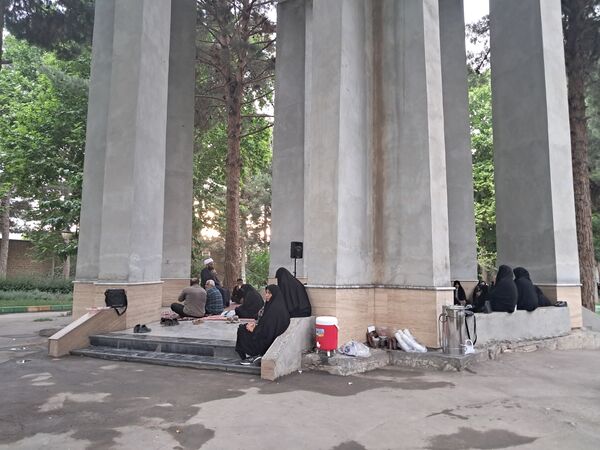 مراسم شهادت امام محمد باقر (ع) درکنار شهدای گمنام پارک وحدت آشخانه