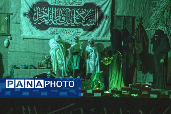 اجرای نمایش حدیث کساء و تشییع نمادین حضرت زهرا(س) توسط دانش آموزان دبستان حضرت زینب(س) 