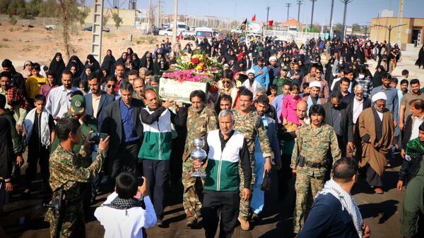 تشییع پیکر مطهر شهید گمنام در روستاهای شهرستان ریگان