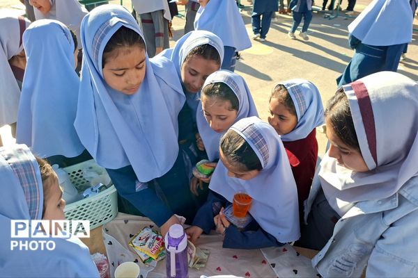 بازارچه دانش‌آموزی در دبستان ظریف کار فرد 2 شیراز