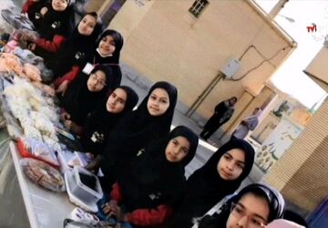 گزارشی از بازارچه دانش‌آموزان دبستان عصمت دامغان