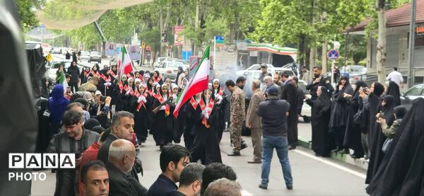 رژه باشکوه دختران معصومی شهرستان گرگان