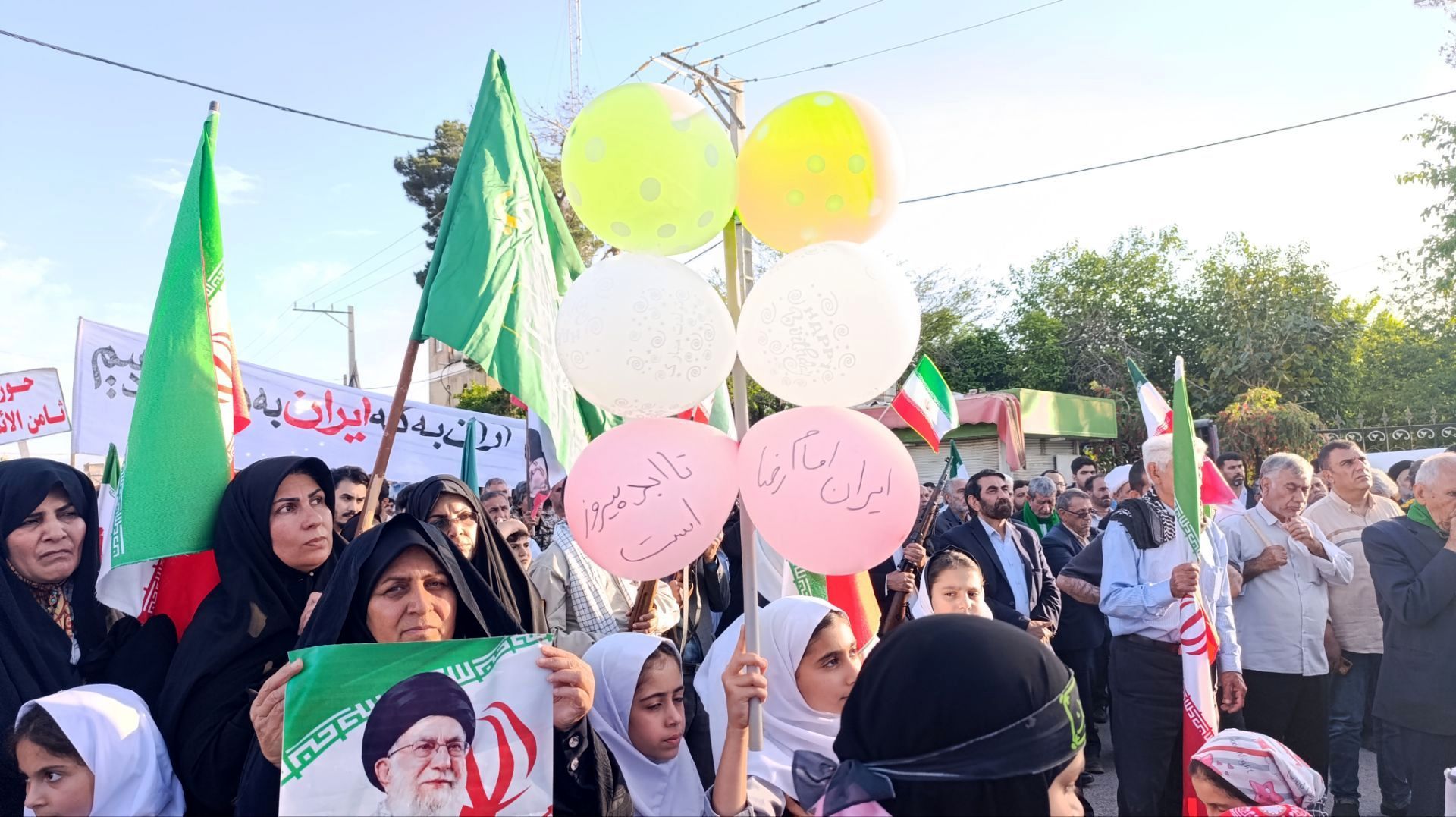 حضور پرشورو حماسی  جان فدایان در شهرستان پلدختر 