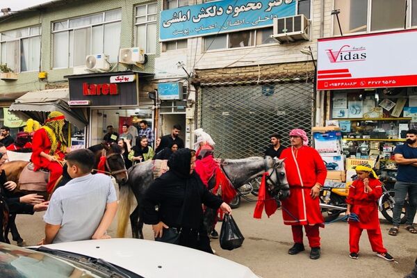 عزاداری مردم متدین املش در سومین روز شهادت امام حسین
