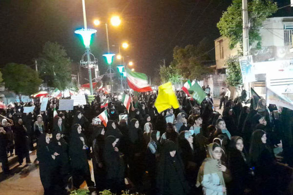 هم‌صدا در  میادین وخیانهای شهر کوهدشت در هشتاد ونهمین شب مقاومت