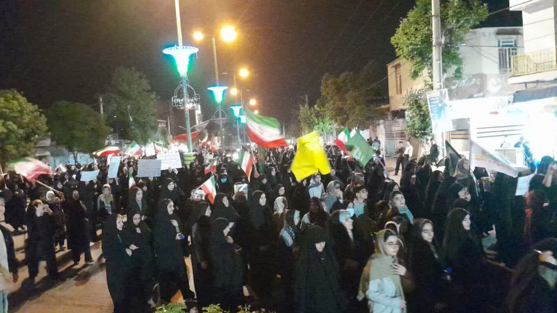هم‌صدا در  میادین وخیانهای شهر کوهدشت در هشتاد ونهمین شب مقاومت
