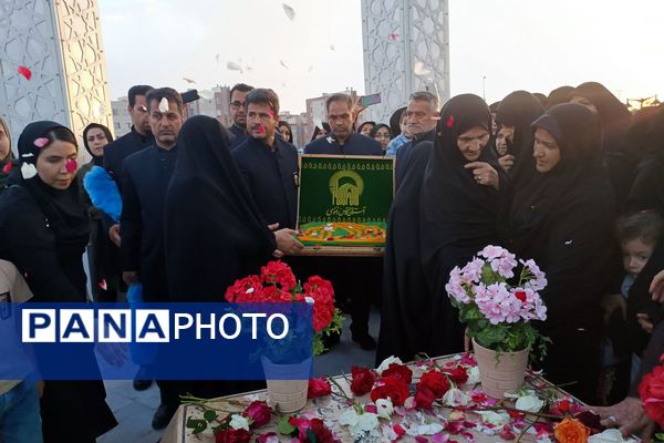 افتتاحیه یادمان شهدای گمنام بوستان ارغوان در نیشابور 